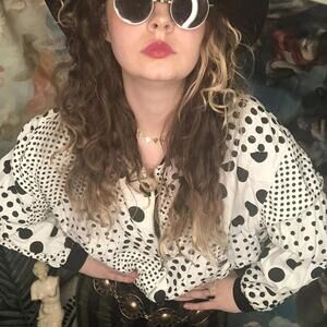 Yayoi Kusama Polka Dot bomber style jacket